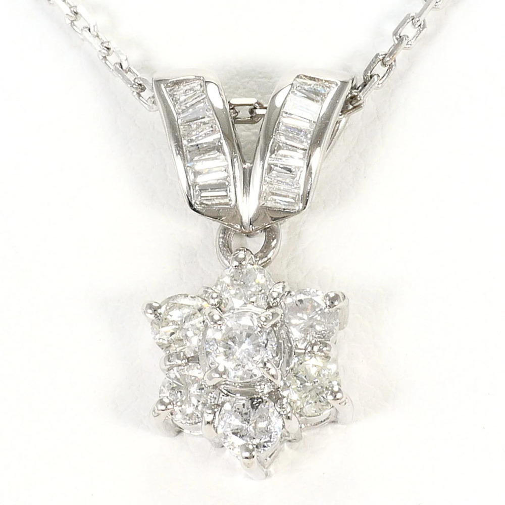 VINTAGE Silver Diamond Necklace